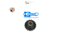A-2552 Ariel SPROCKET, 35-2 X 20T, IDLER ASSEMBLY, BZ