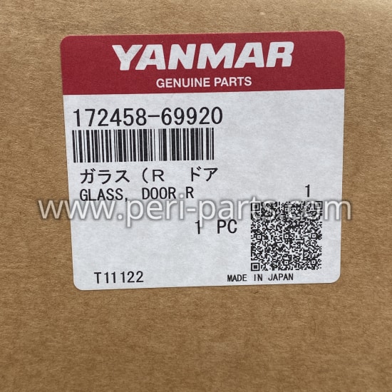 172458-69920 Yanmar GLASS, DOOR
