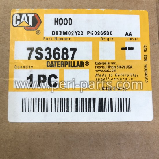 7S3687 Caterpillar HOOD A