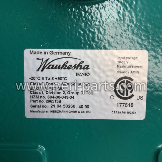 Waukesha 296515B Actuator - Genuine 4090-CAN Throttle and Wastegate Control Module