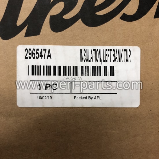 296547A Waukesha INSULATION, LEFT BANK TURBO, REAR