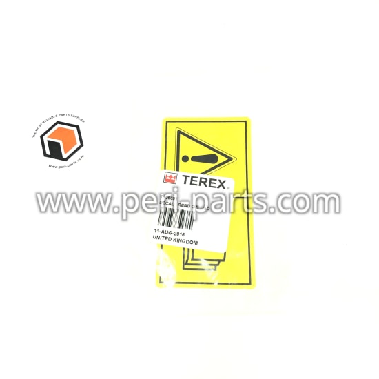 T106691 Terex DECAL - READ OIB - ISO