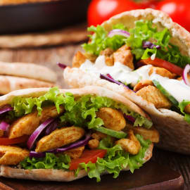 Chicken Shawarma Pita Chicken Shawarma Pita