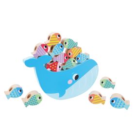 Tooky Toy Többfunkciós fa horgászjáték 4 az 1-ben