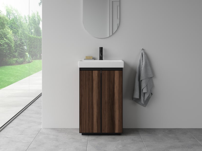 Slat Base Mini ∙ Walnut 2 Door image