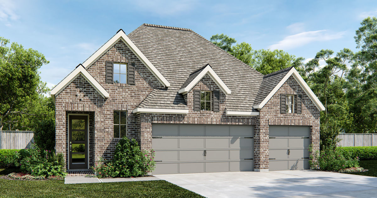 2263W House Plan in Bridgeland 50, Houston, Texas | Available to Build