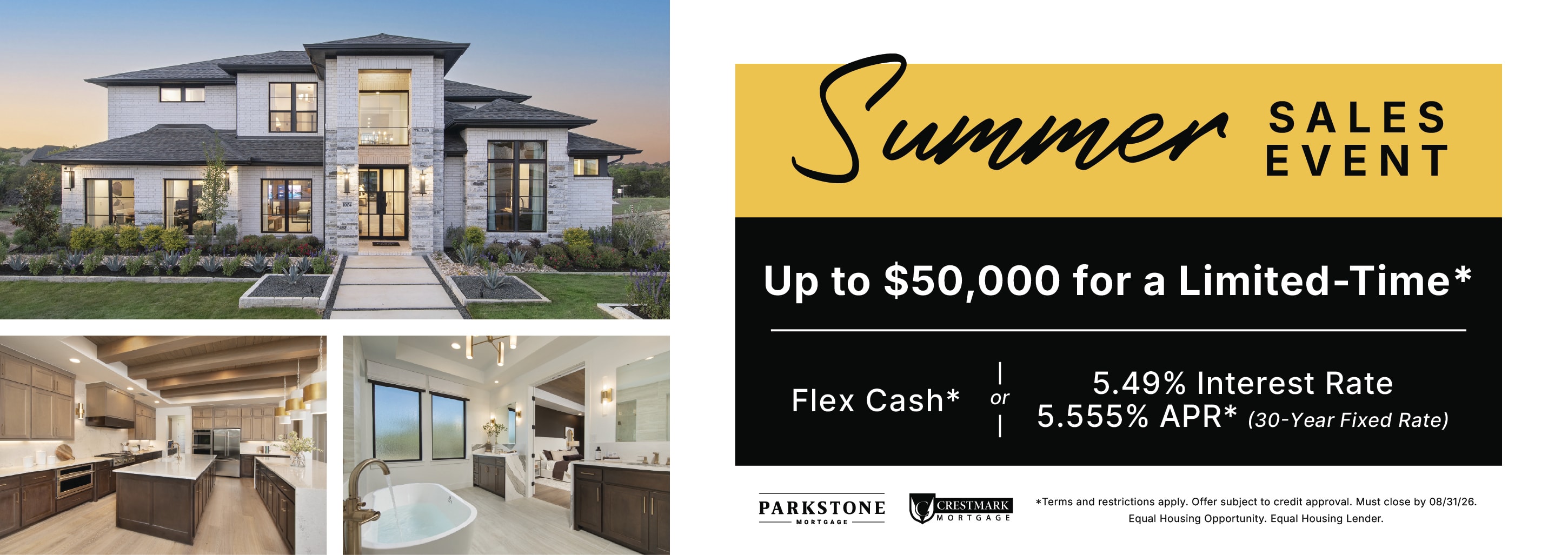 Summer Sales Event 2026 in San Antonio. Incentives on Select Homes!