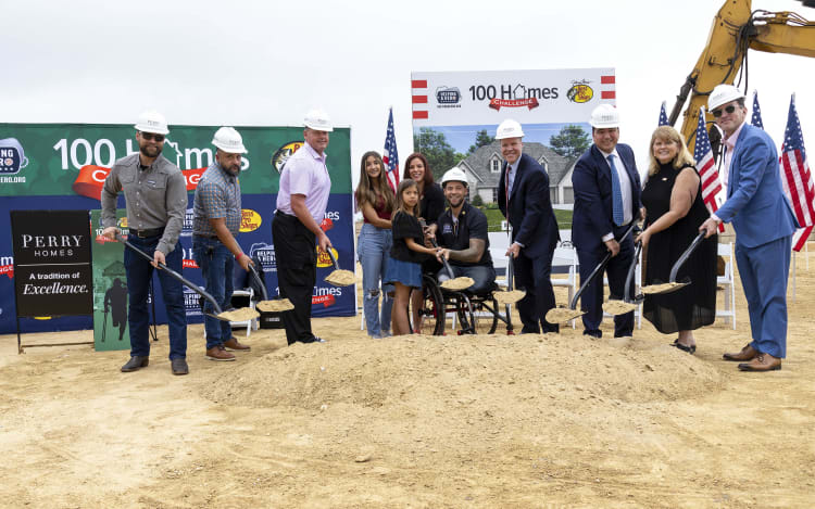 Perry Homes and Helping a Hero Break Ground on 12th New Home for Wounded Veterans