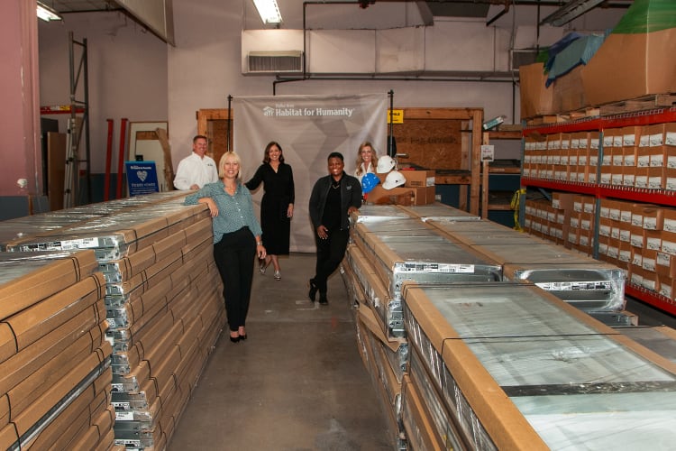 Perry Homes Donates Nearly $500,000 Worth Of New Garage Doors To Dallas Area Habitat For Humanity