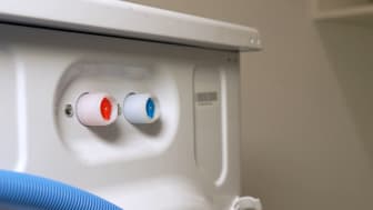 Washer Water Lines Install image