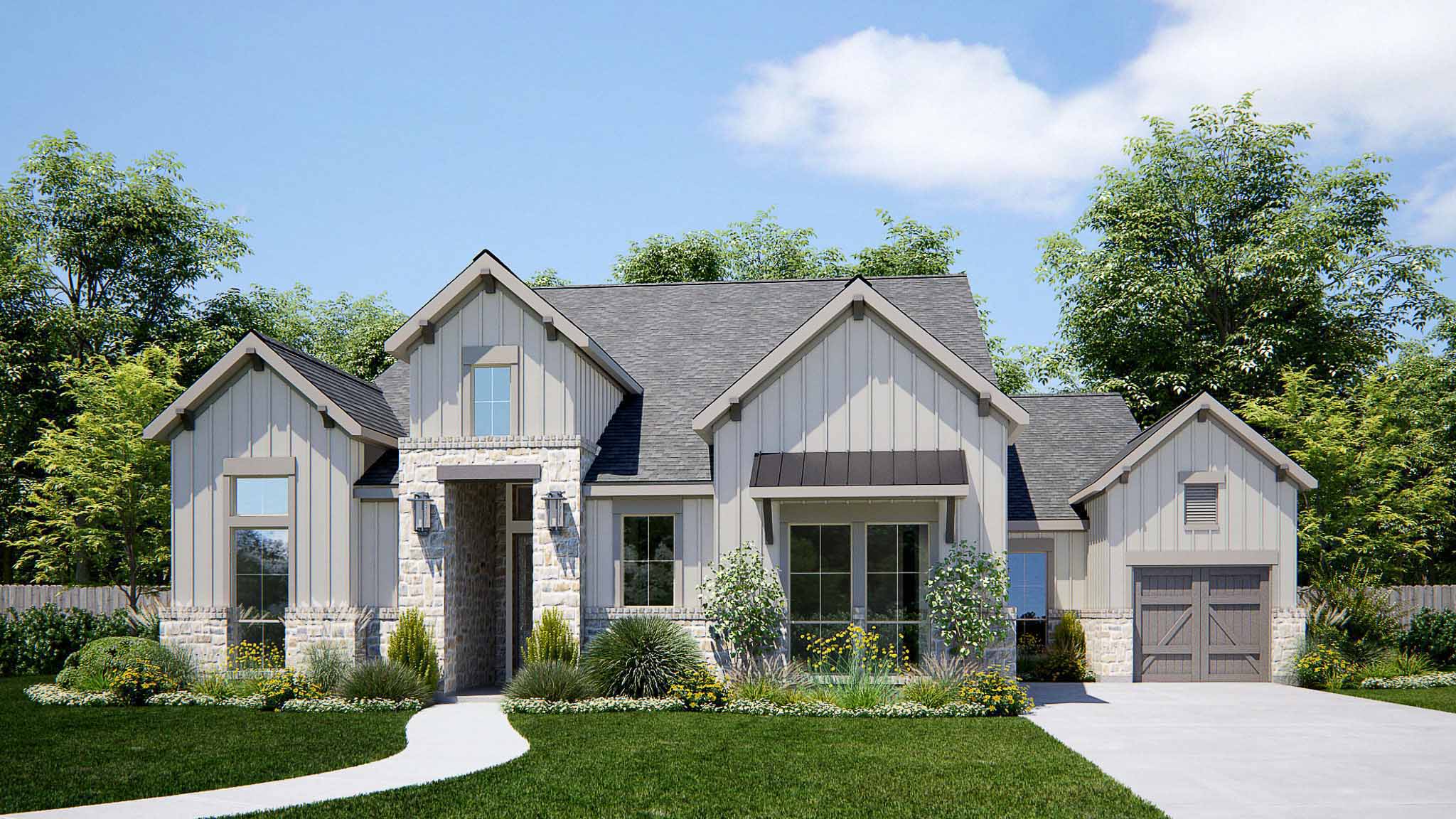 The Pearwood Ridge | 4-Bed Hill Country House Plan with Media and Game Room  |, image size:2048x1152