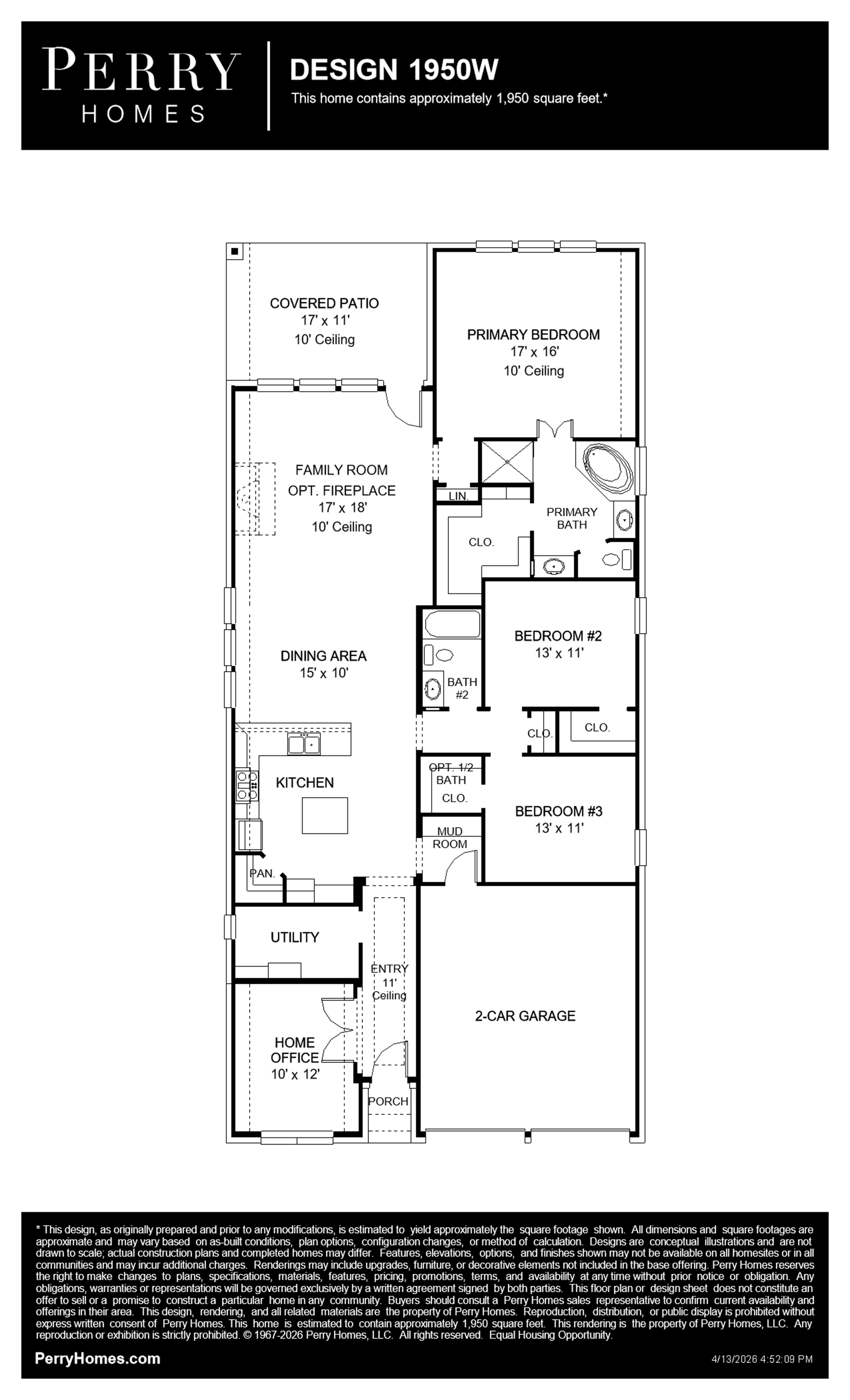 Design 1950W floor plan drawing