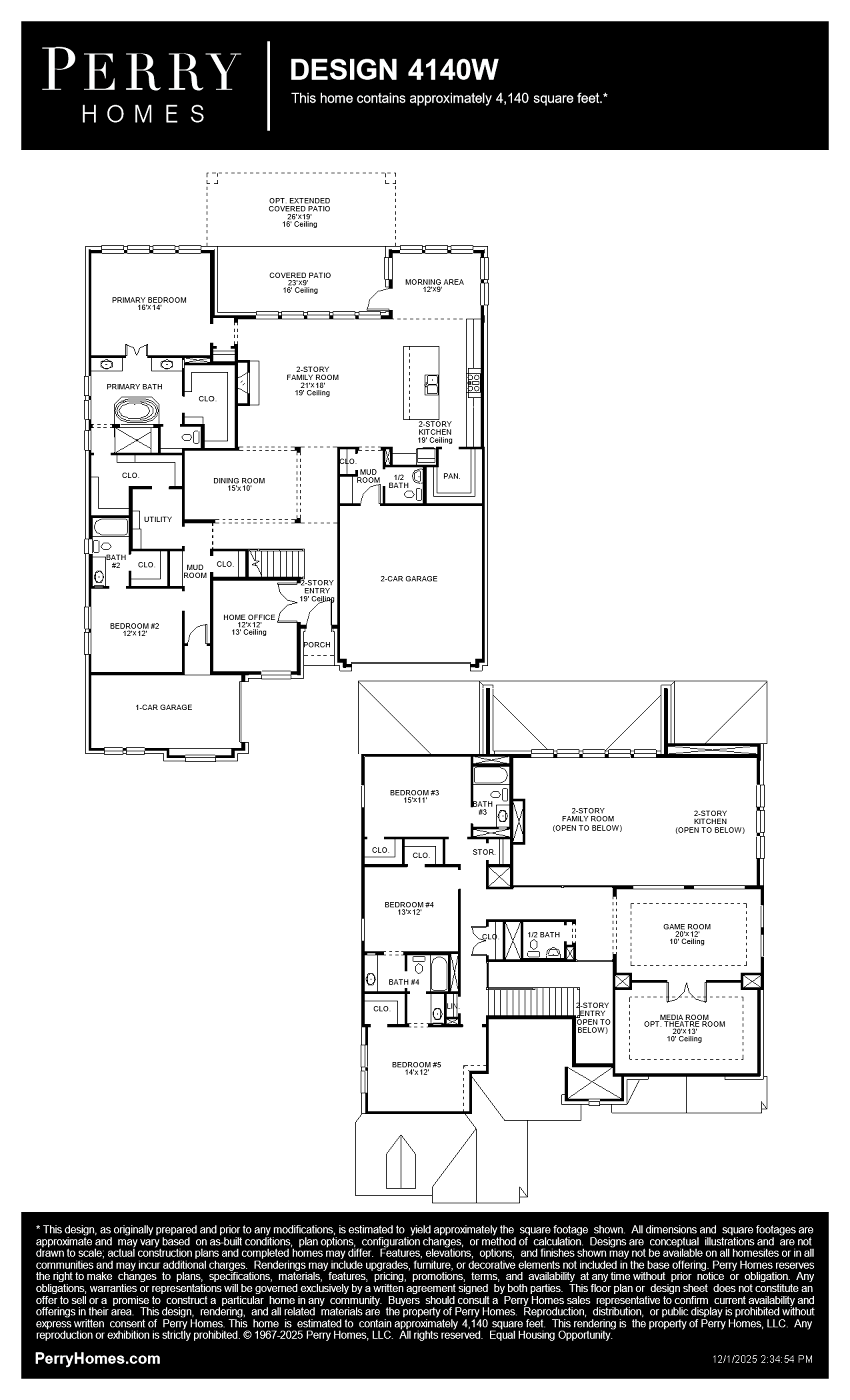 Design 4140W floor plan drawing