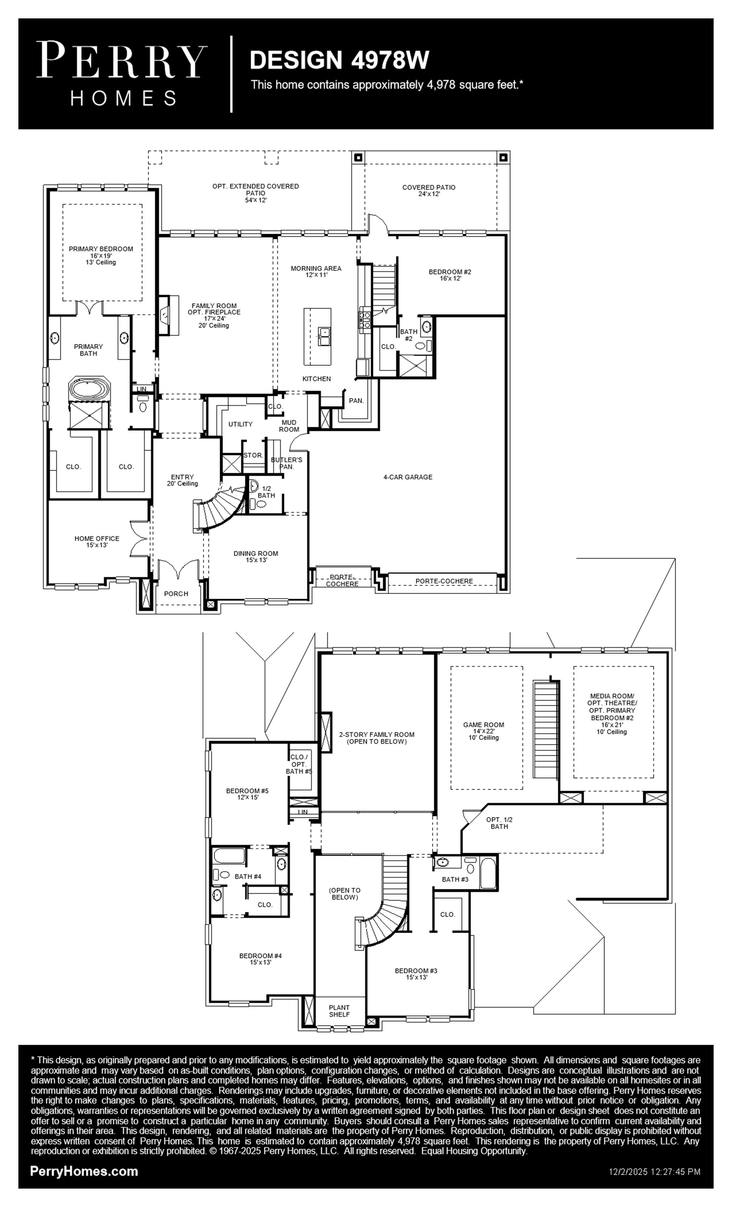 Design 4978W floor plan drawing