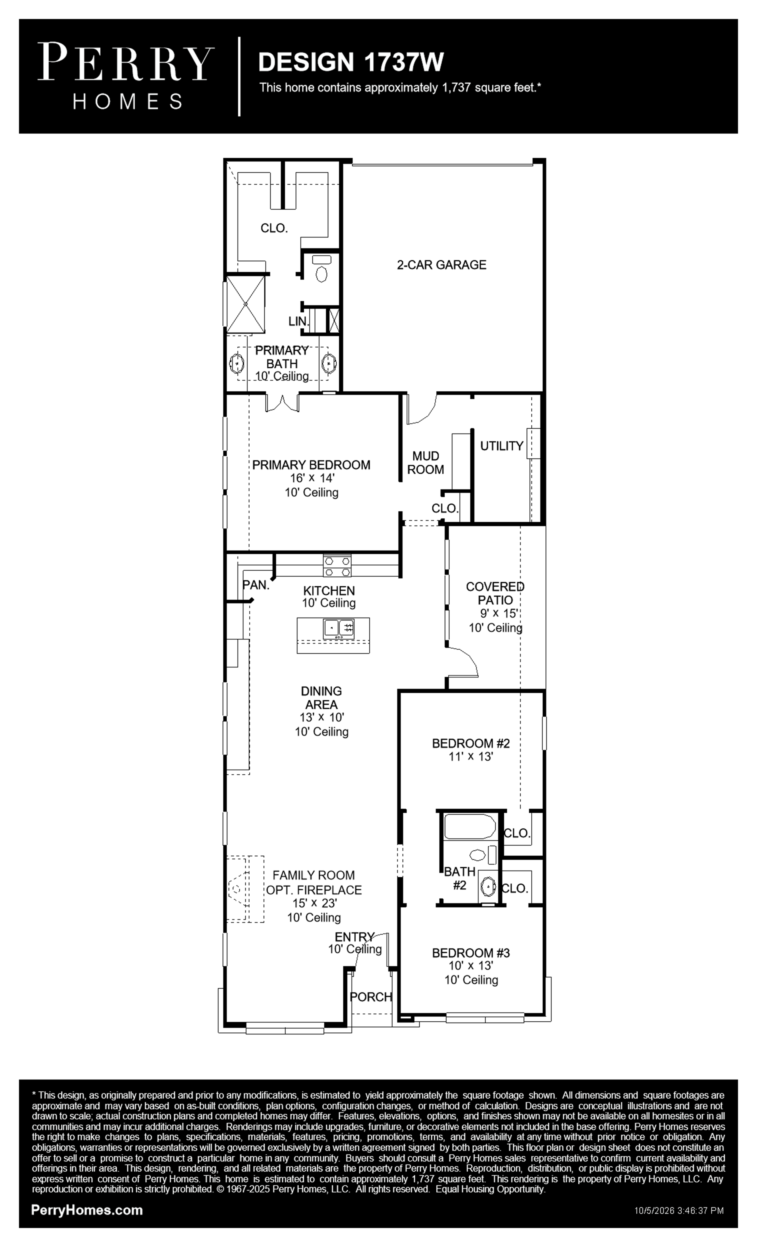 Design 1737W floor plan drawing