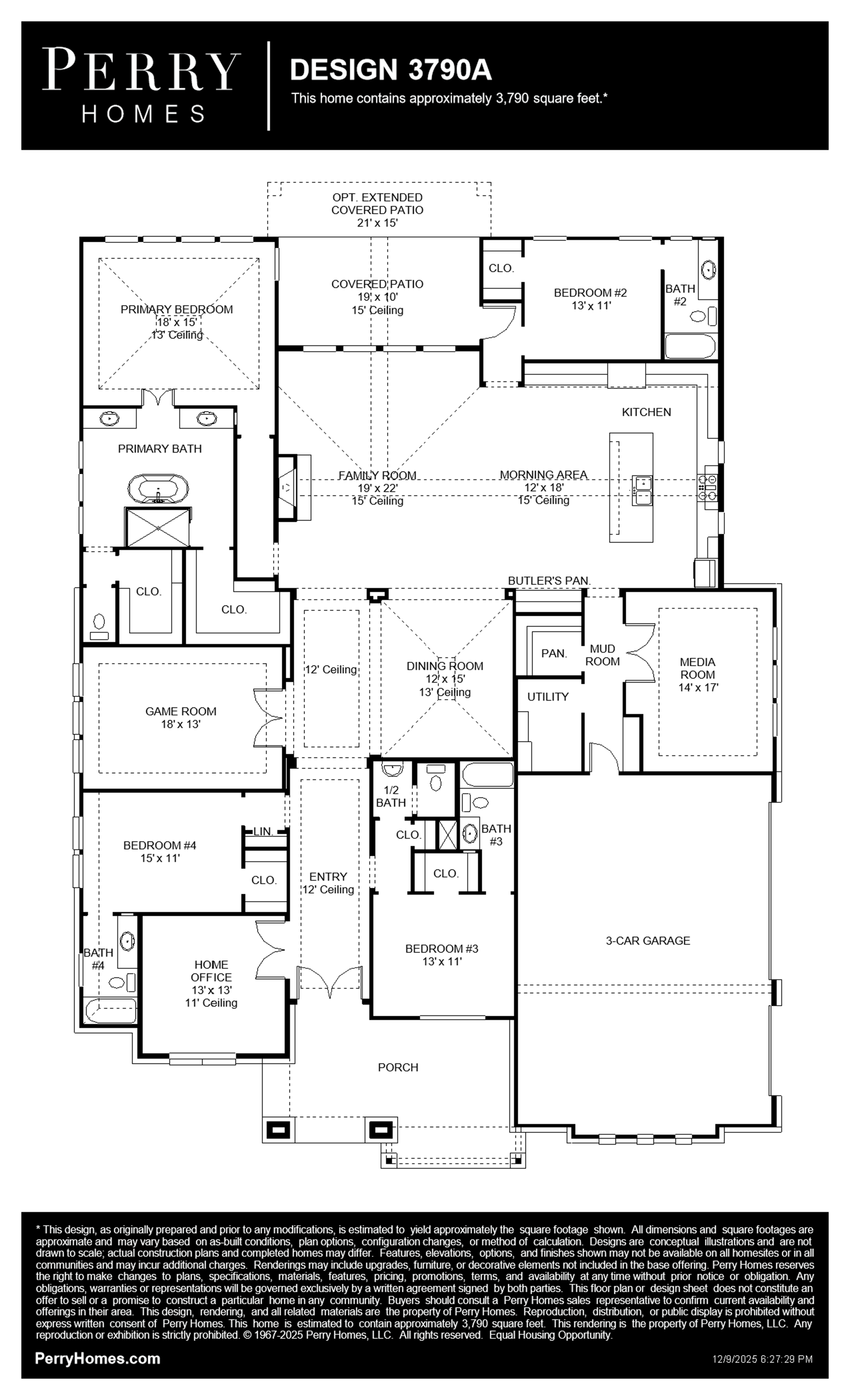 Design 3790A floor plan drawing