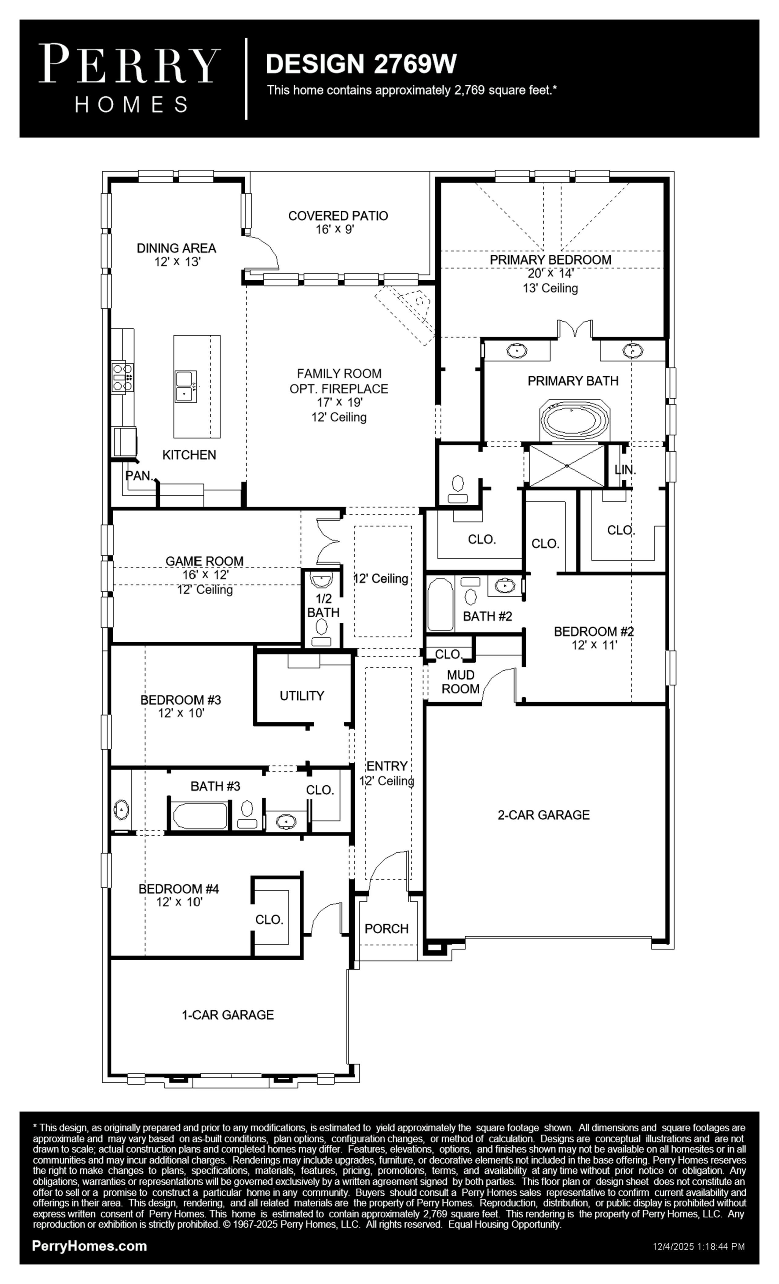 Design 2769W floor plan drawing