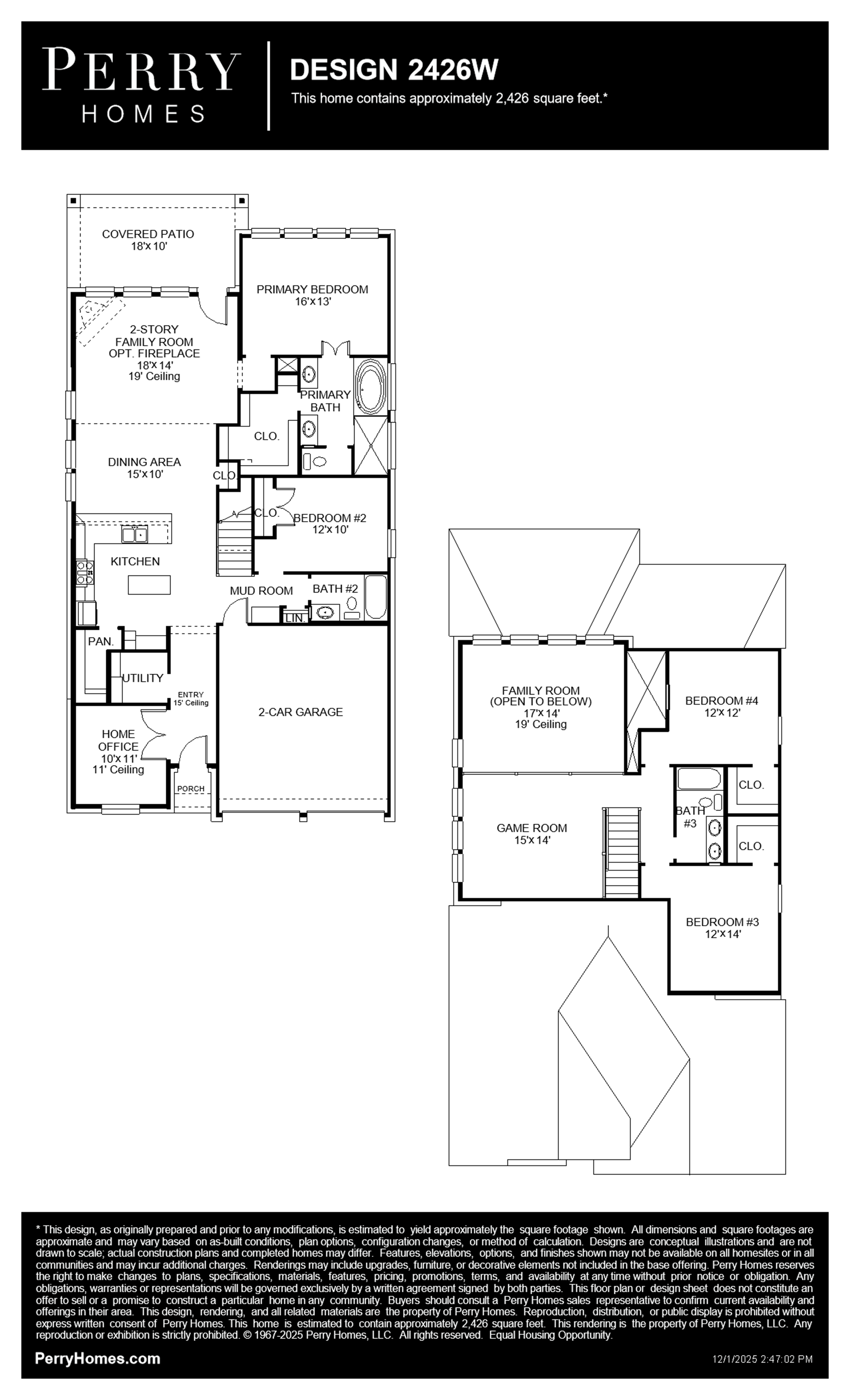 Design 2426W floor plan drawing