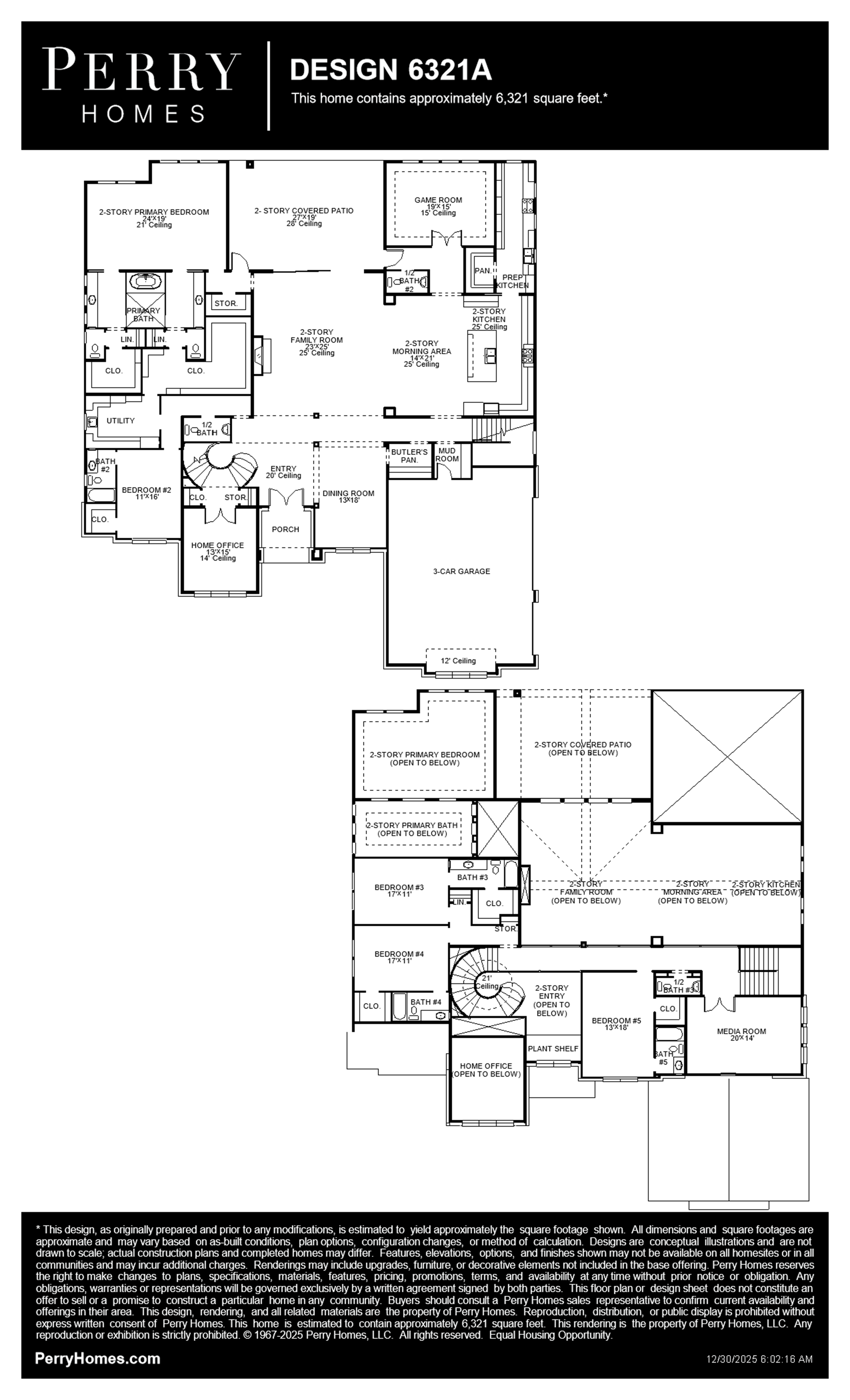 Design 6321A floor plan drawing
