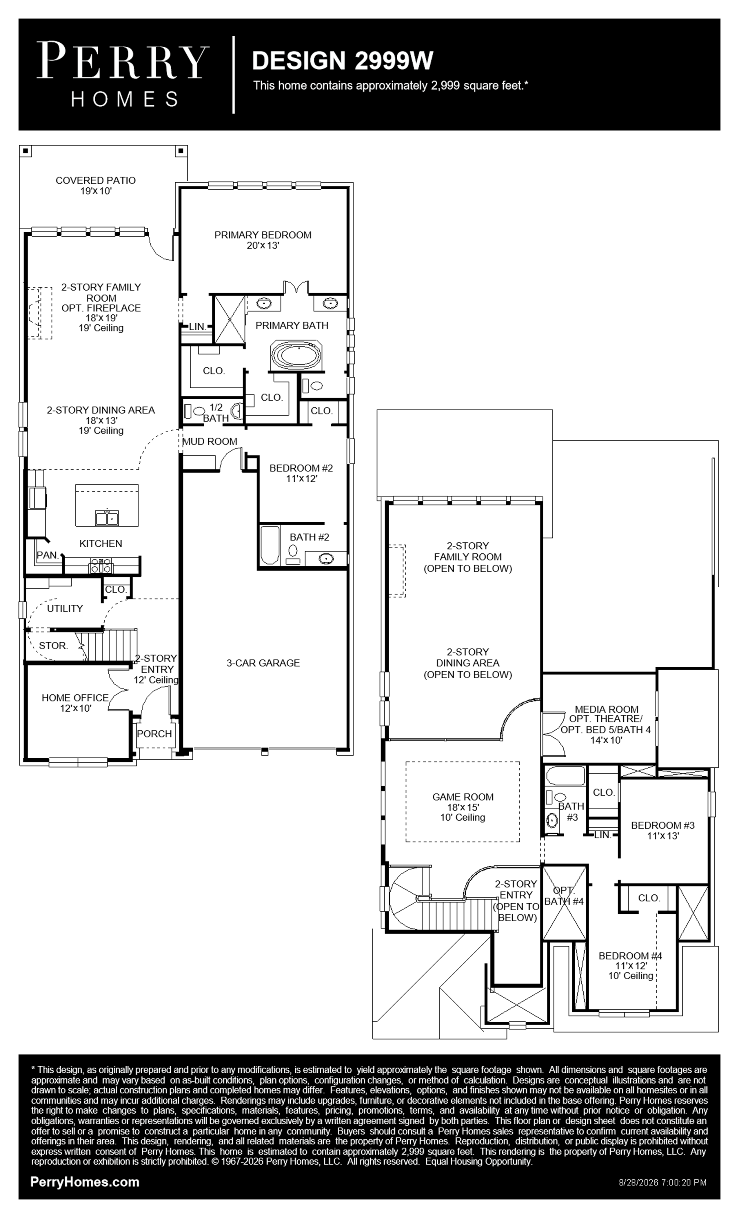 Design 2999W floor plan drawing