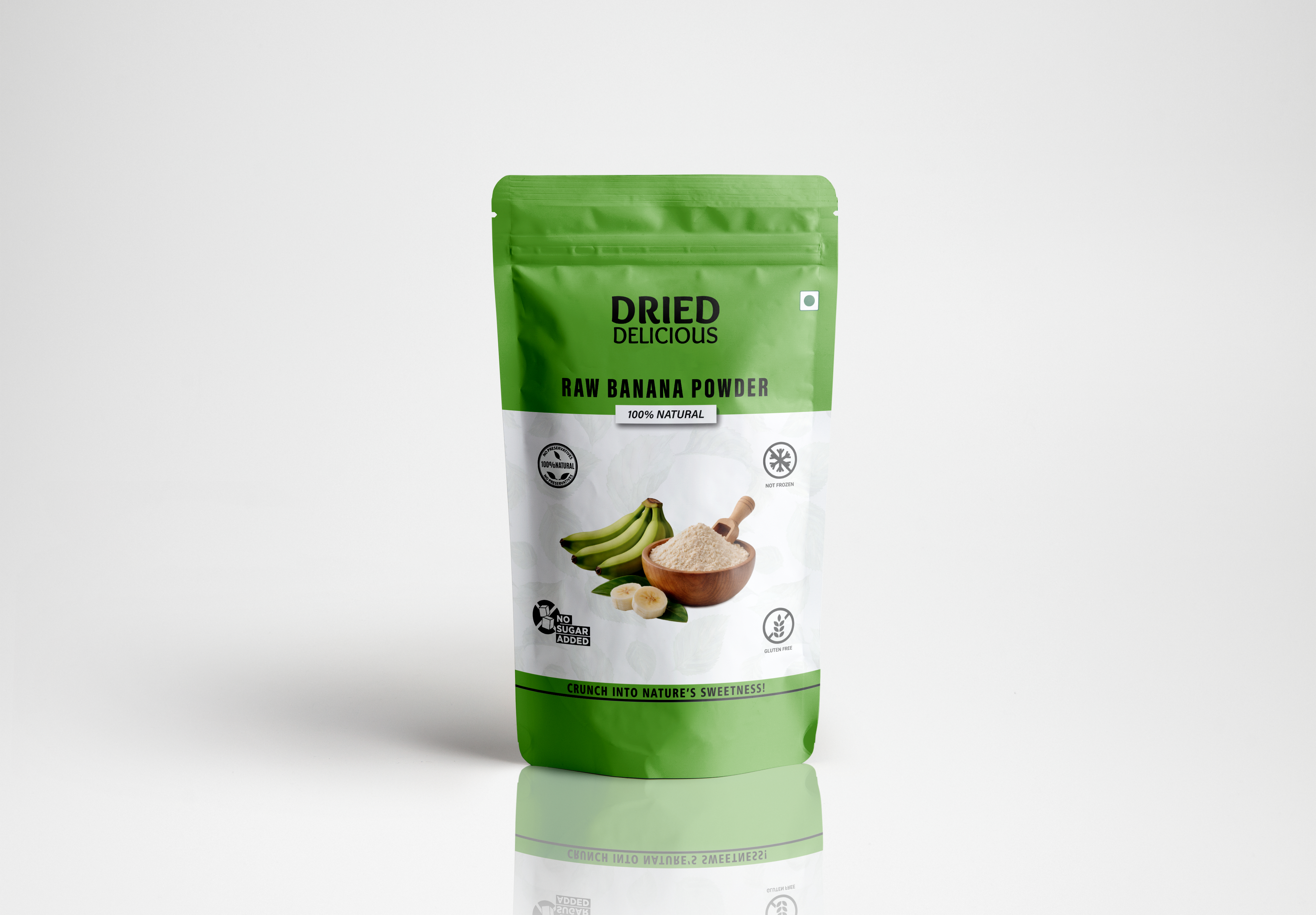 Dried Delicious Raw Banana Powder, 100% Natural, No Sugar Added, Gluten Free, Not Frozen,100gm - Image 1