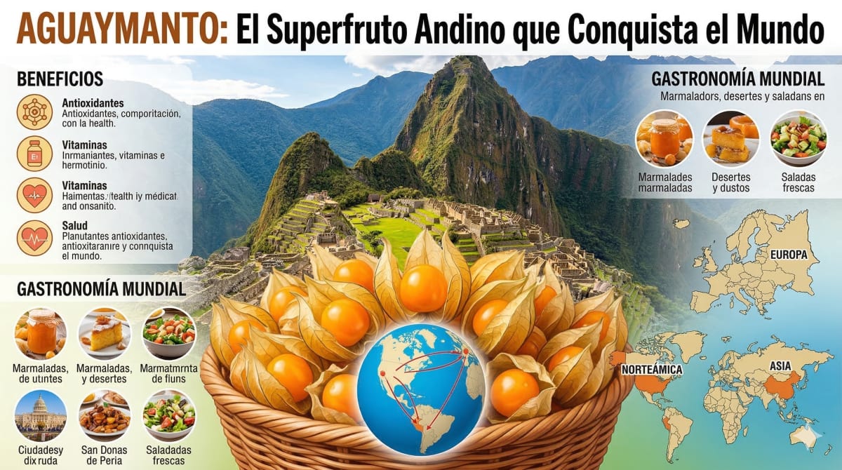 Aguaymanto peruano fresco en planta