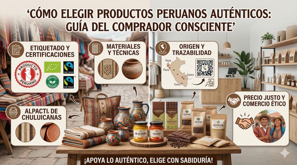 Selección de productos peruanos auténticos
