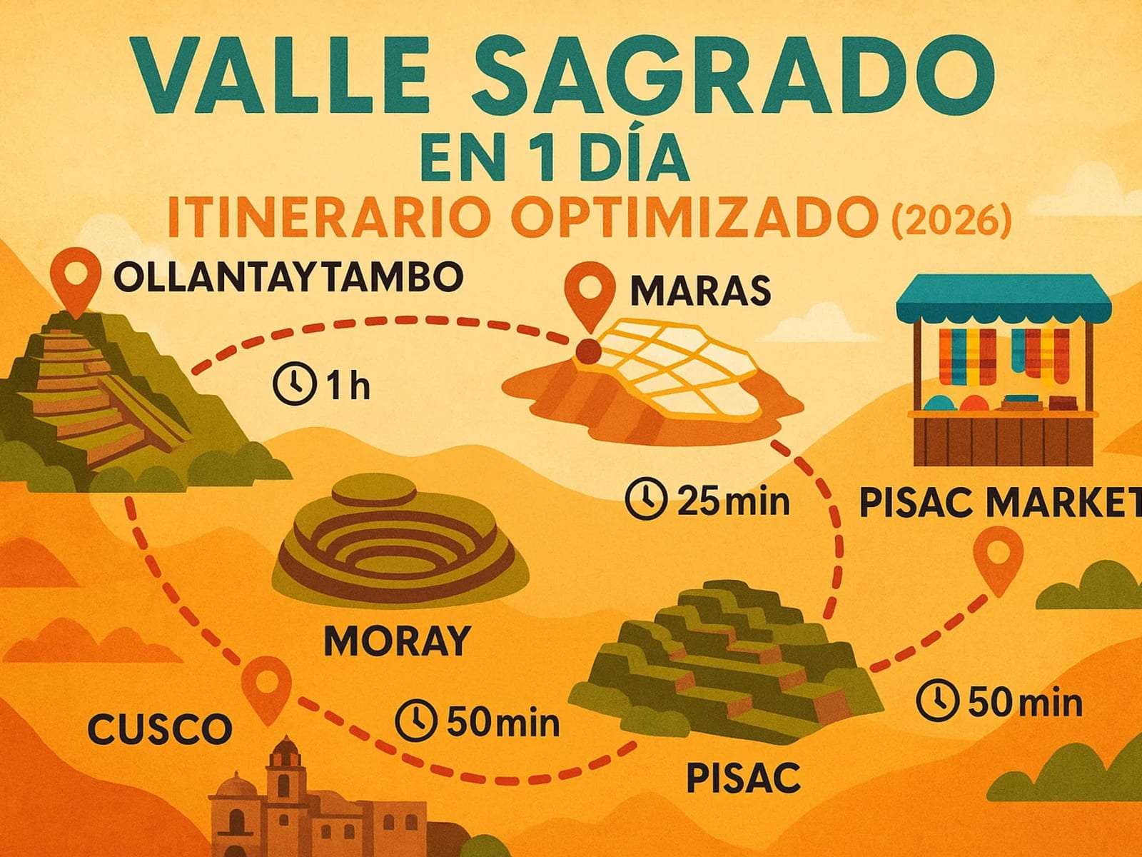 Valle Sagrado en 1 día: itinerario optimizado (2026)