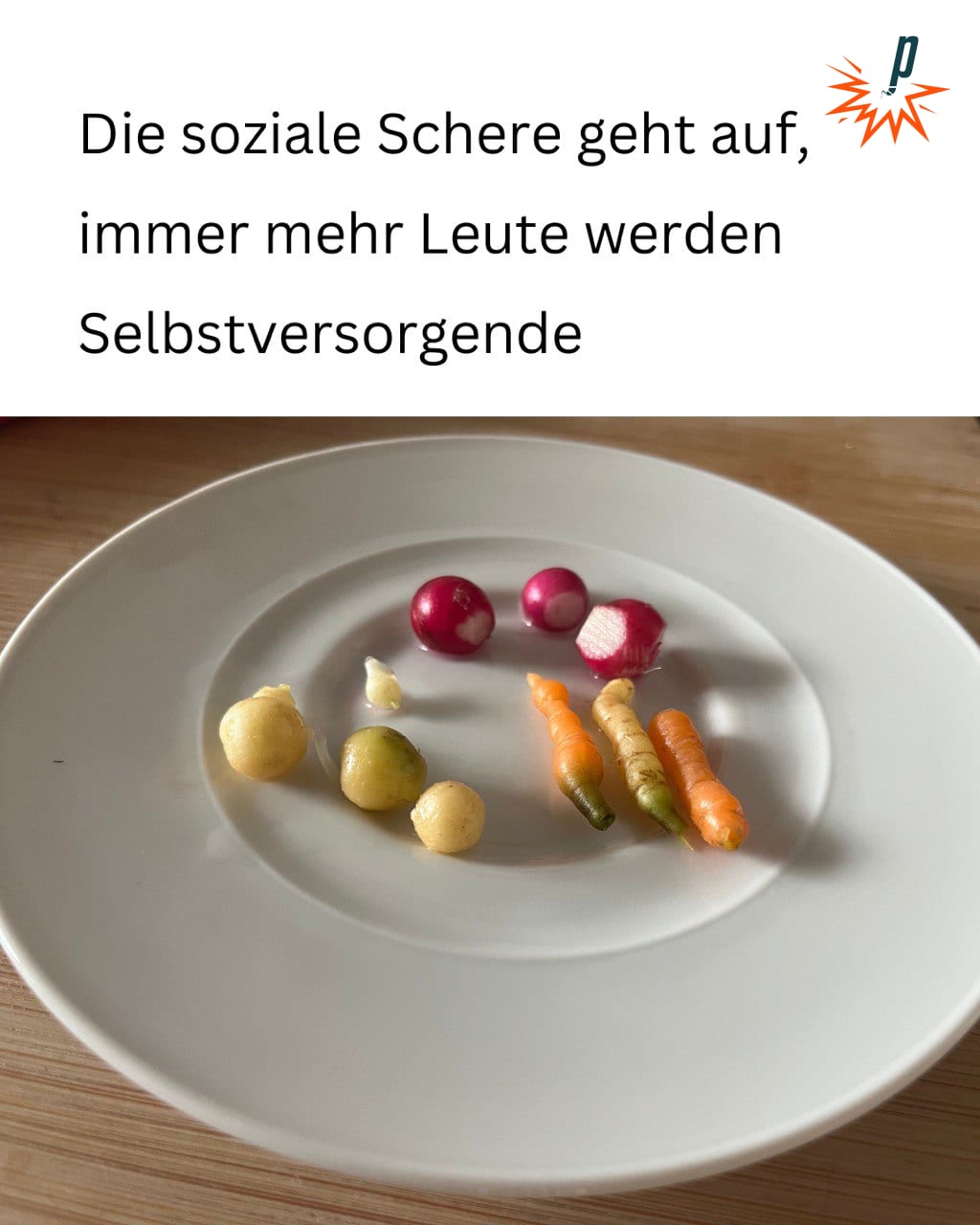 Gemüse 2: Die soziale Schere geht auf, immer mehr Leute werden Selbstversorgende