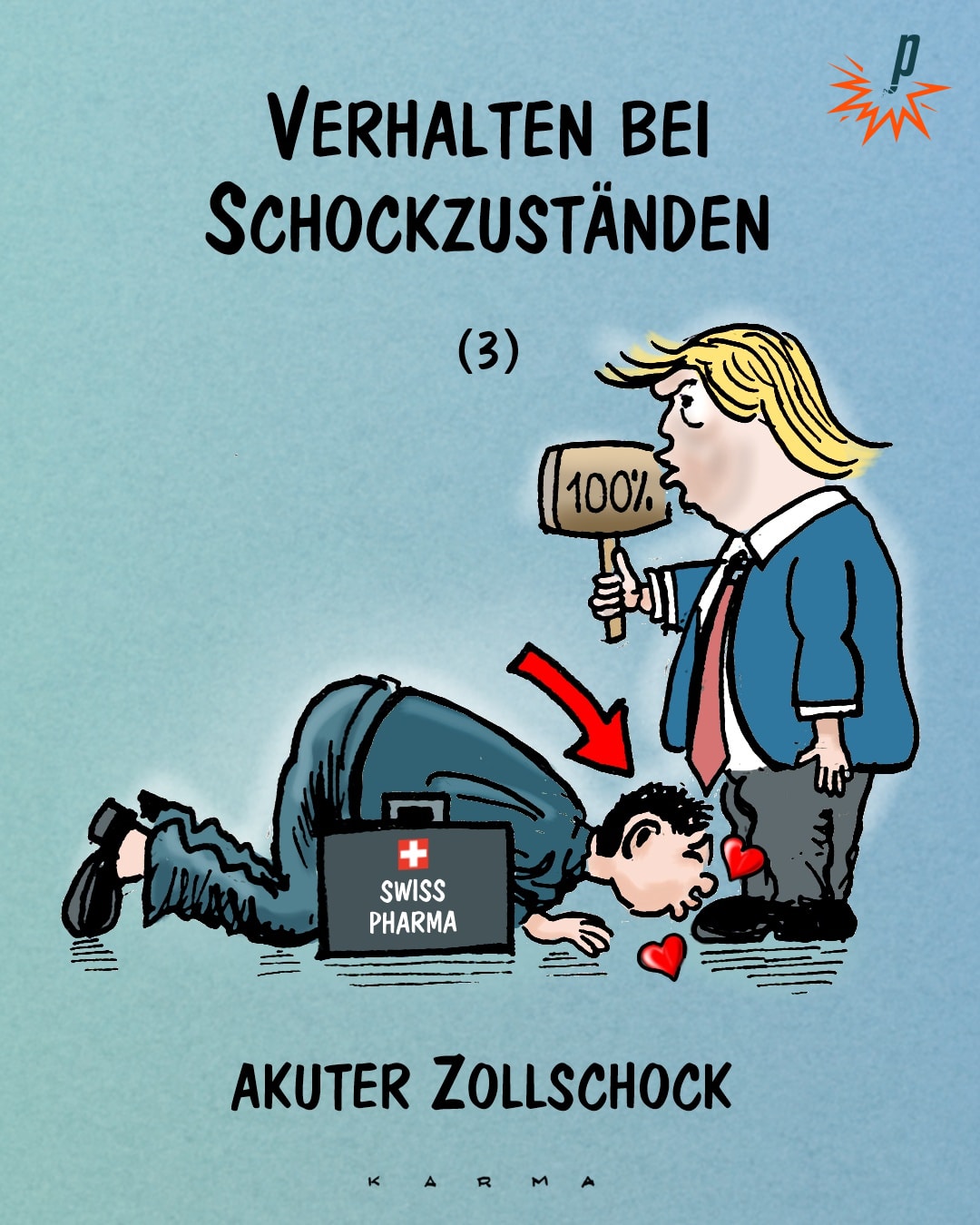 Verhalten bei Schockzuständen
