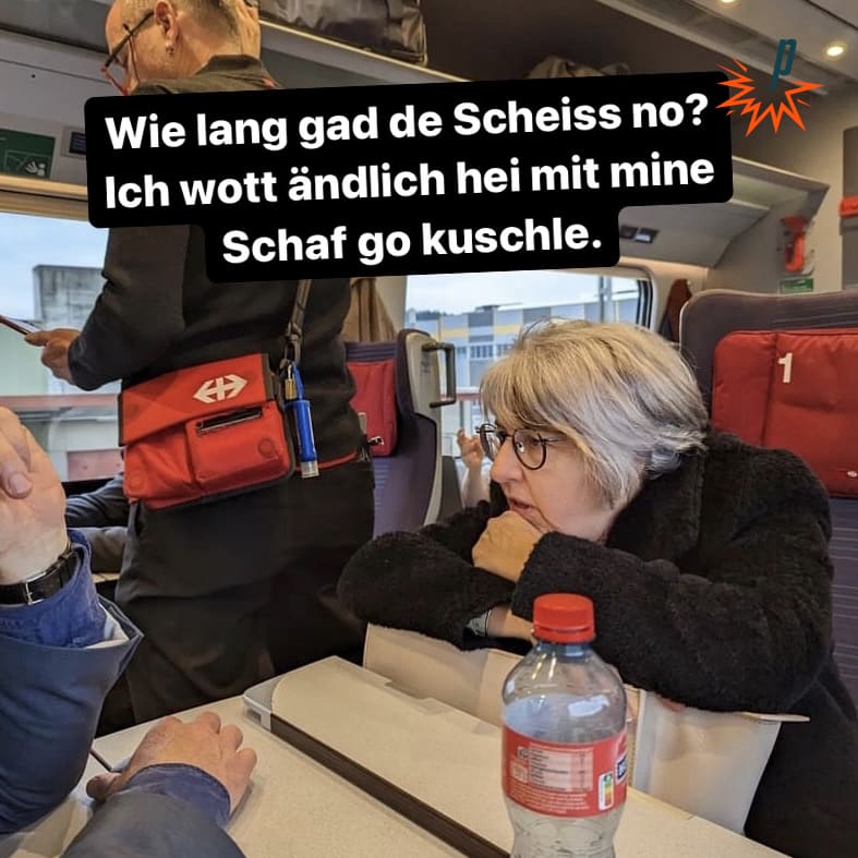 Meme6 Elisabeth Baume-Schneider im Zug