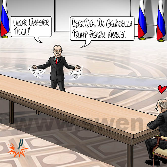 Putin ging in Alaska mit seinem neuen Lieblingsrüden Gassi.