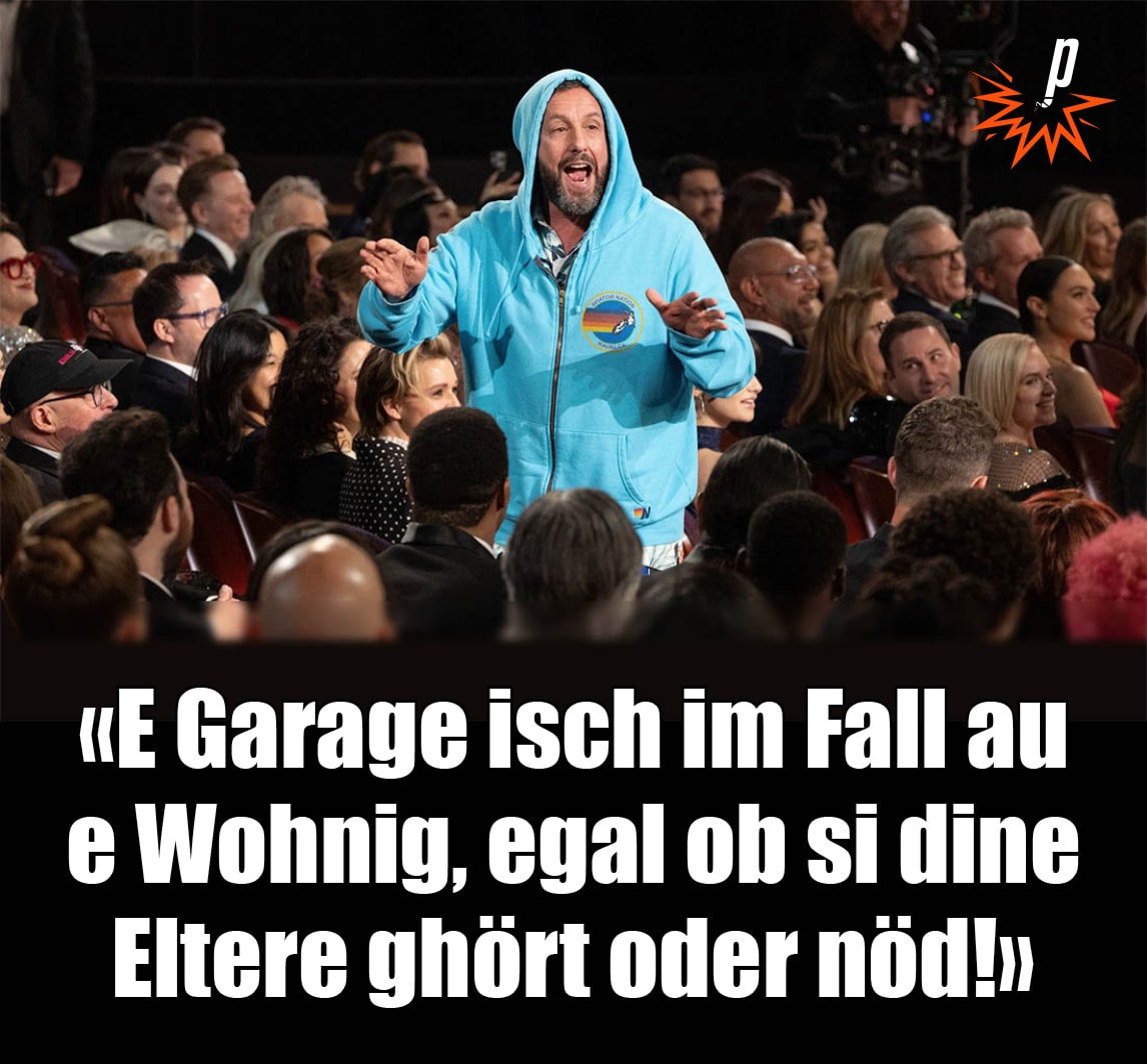 «E Garage isch im Fall au  e Wohnig, egal ob si dine  Eltere ghört oder nöd!»