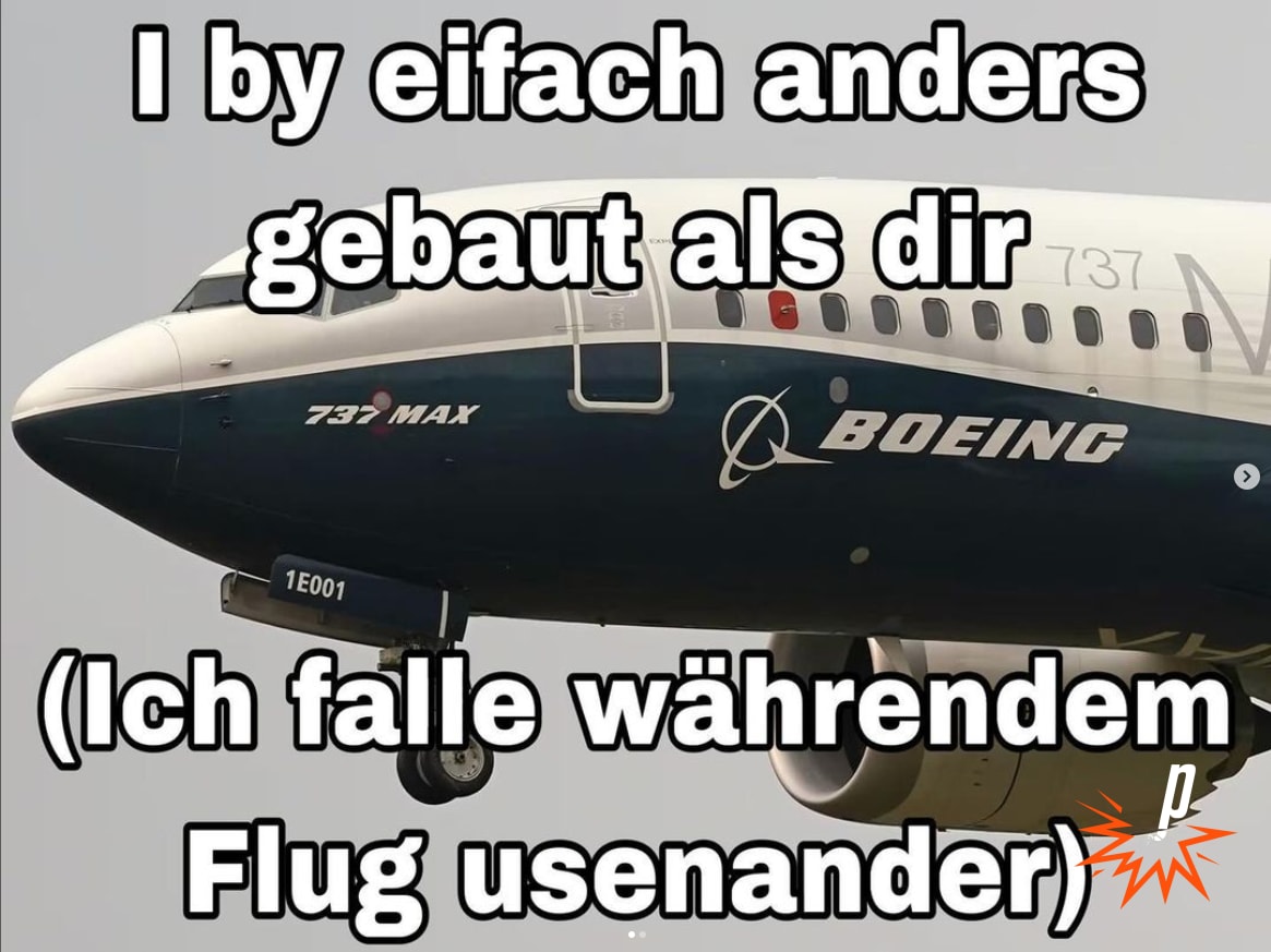 Boeing: einfach anders, meme von Mondhausi