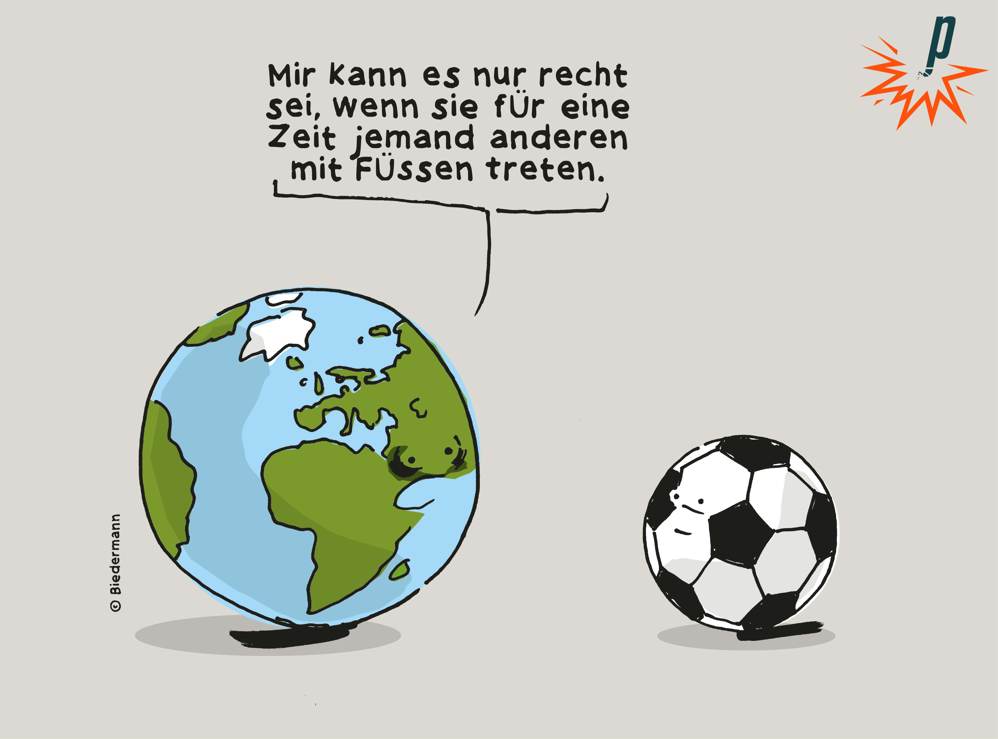 Die Erde im Dialog mit Fussball