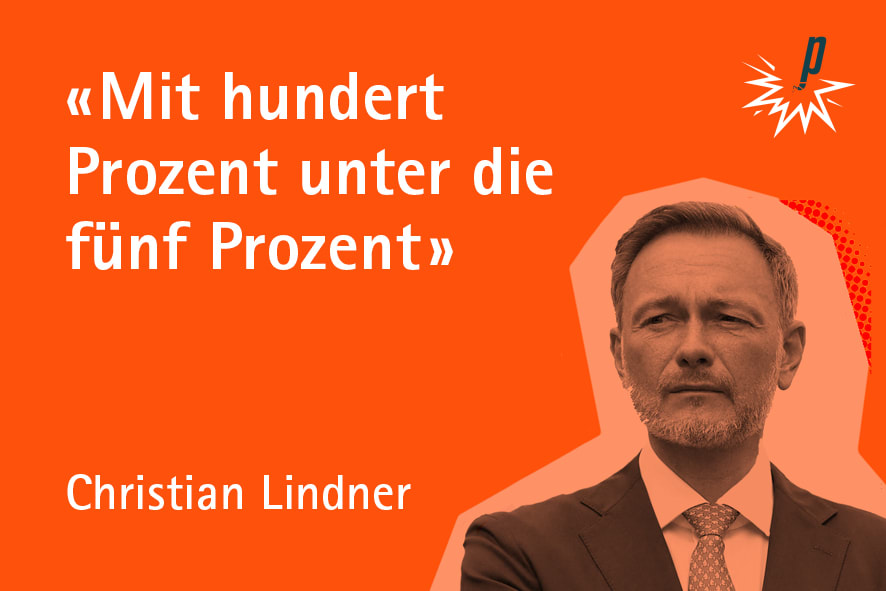 «Mit hundert Prozent unter die fünf Prozent»  von Christian Lindner