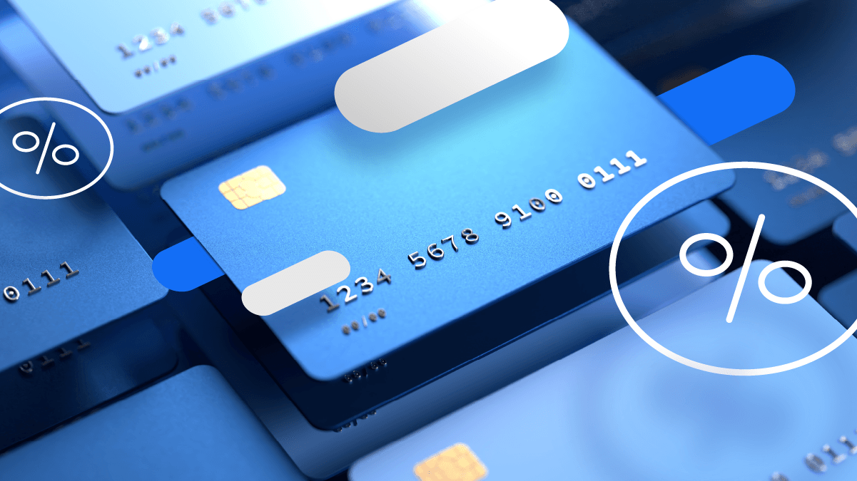 Credit cards and iconography implying credit card processing fees | SkyTab
