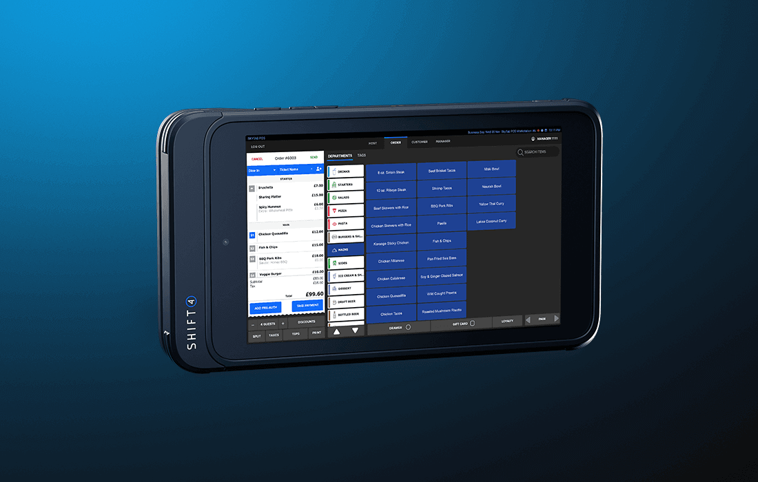 SkyTab Glass POS device