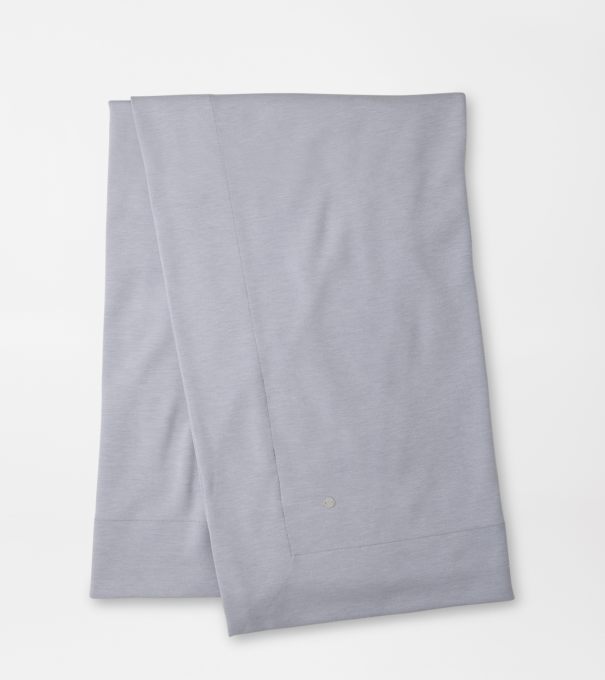 Flora Knit Cart Blanket in Light Grey