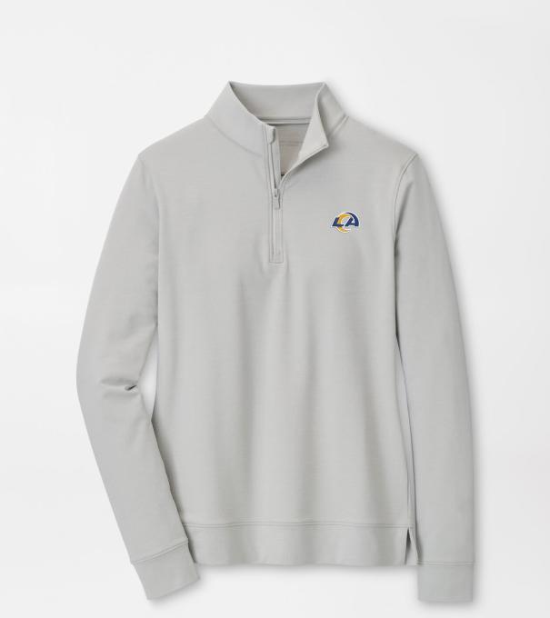 Los Angeles Rams Women's Perth Performance Pullover in British Grey