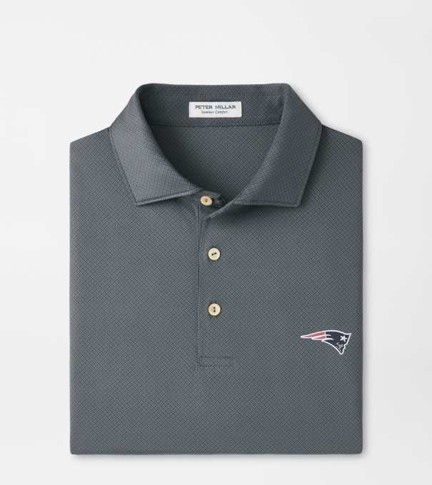 New England Patriots Hugo Performance Jersey Polo in Iron