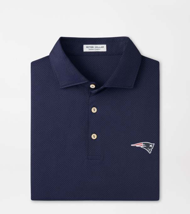 New England Patriots Hugo Performance Jersey Polo in Navy