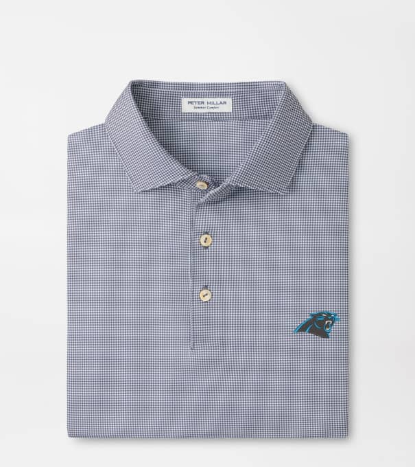 Carolina Panthers Border Performance Jersey Polo in Iron