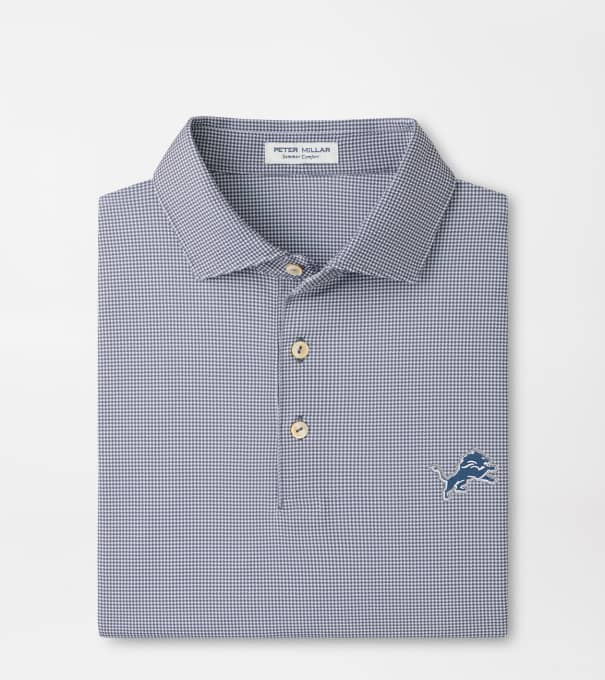 Detroit Lions Border Performance Jersey Polo in Iron