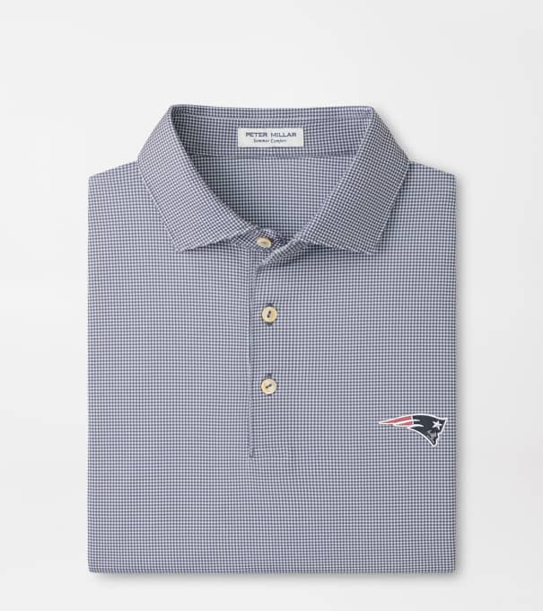 New England Patriots Border Performance Jersey Polo in Iron