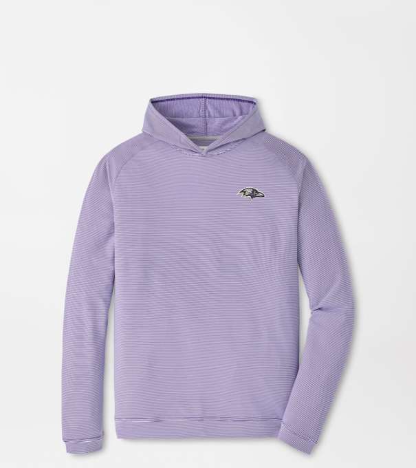 Baltimore Ravens Pine Sugar Stripe Performance Hoodie in Purple2