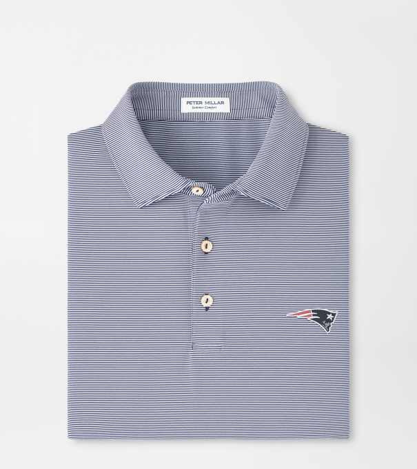 New England Patriots Jubilee Performance Jersey Polo in Navy