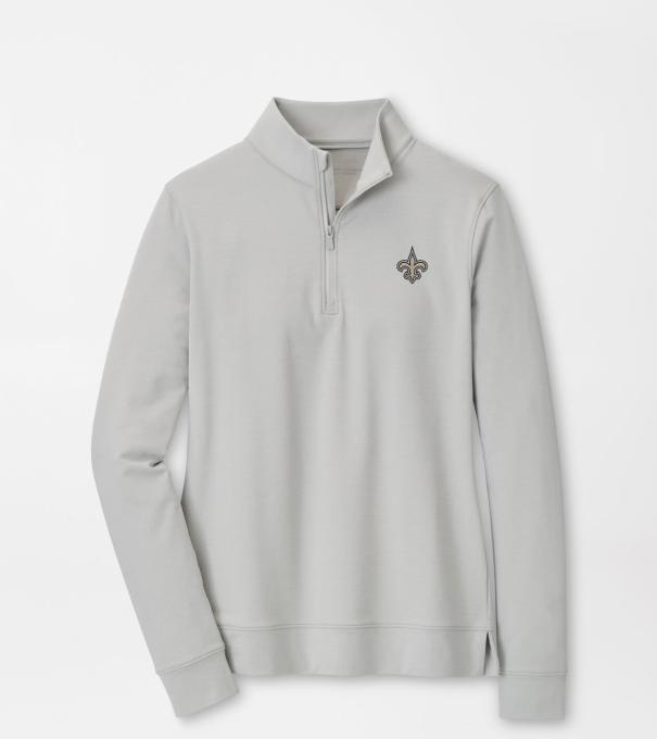 New Orleans Saints Women's Perth Performance Pullover in British Grey