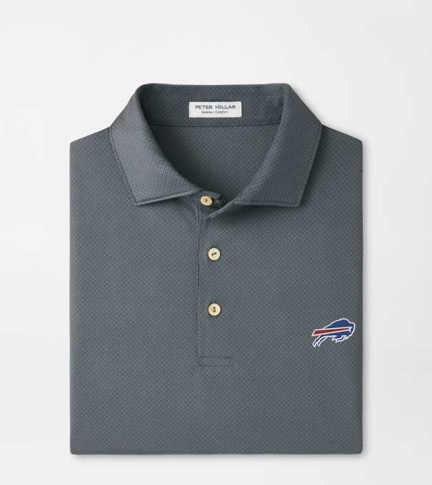 Buffalo Bills Hugo Performance Jersey Polo in Iron