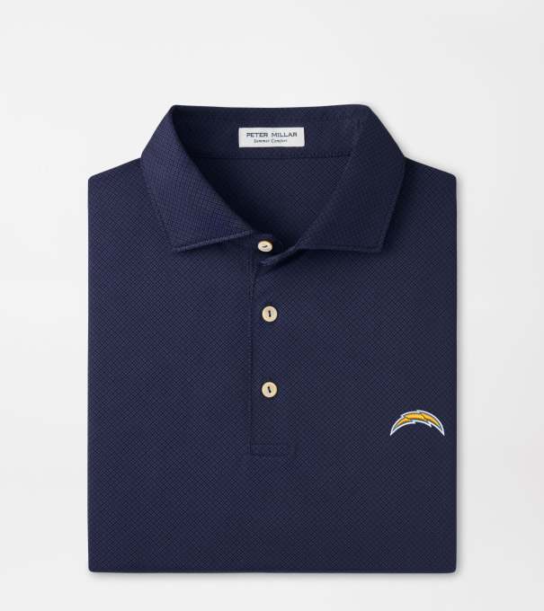 Los Angeles Chargers Hugo Performance Jersey Polo in Navy